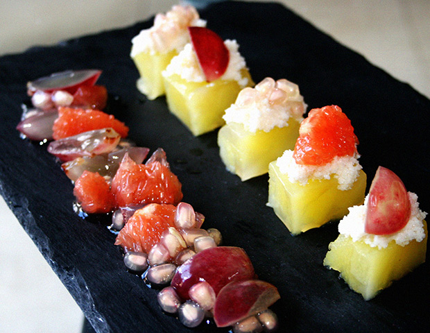 Receta vegana: flan de manzana con queso de almendras