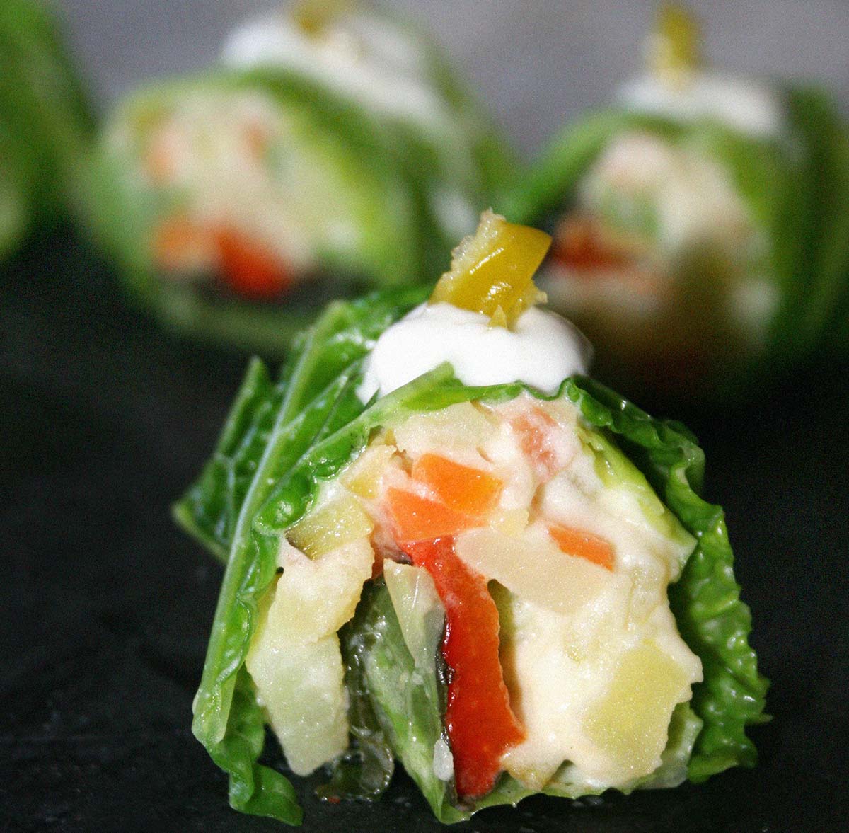 Receta vegana: rollitos de ensaladilla rusa