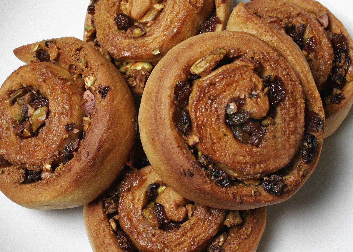Receta: bollos de canela y pistacho
