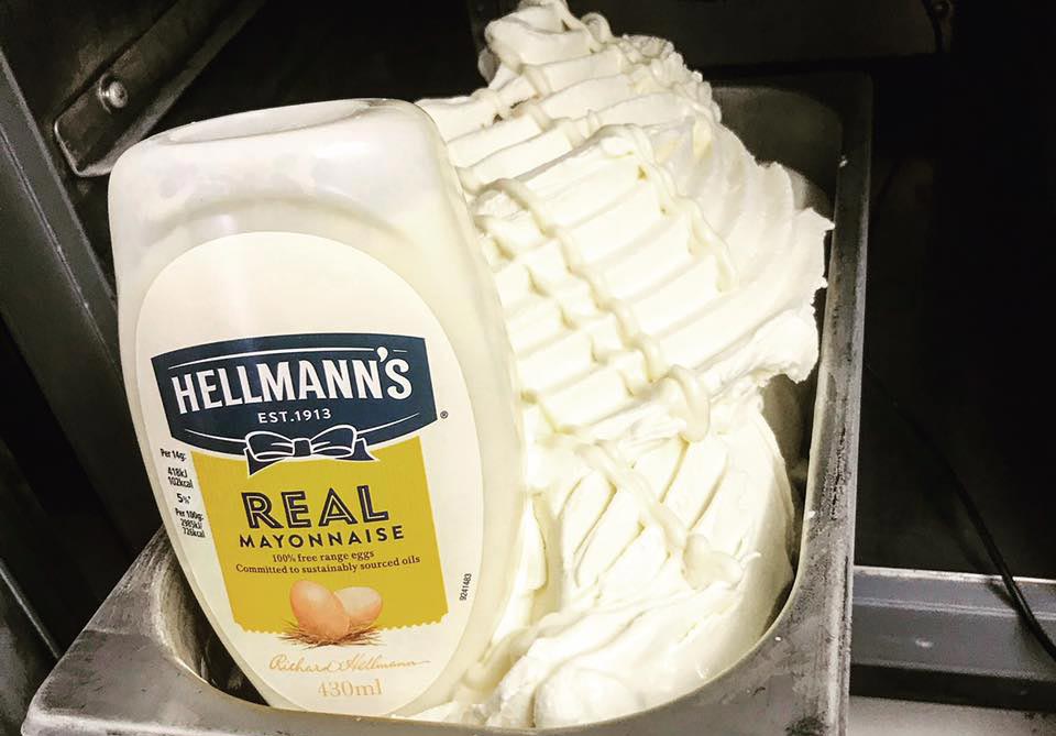 Sí, el helado de mahonesa existe
