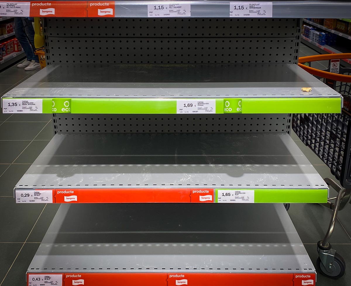 La escasez en los supermercados dispara el desperdicio de alimentos