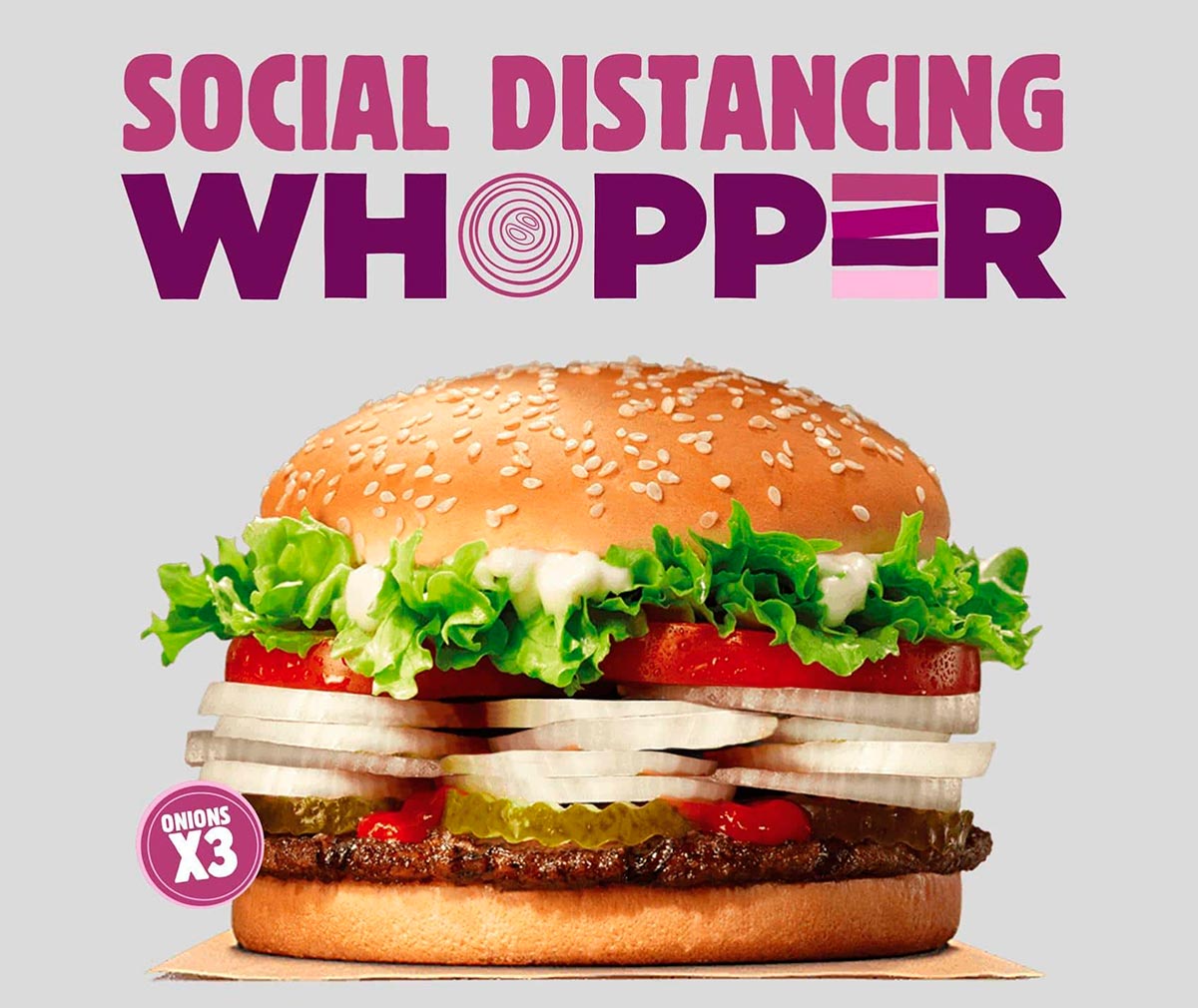 La hamburguesa que te ayuda a mantener la «distancia social»