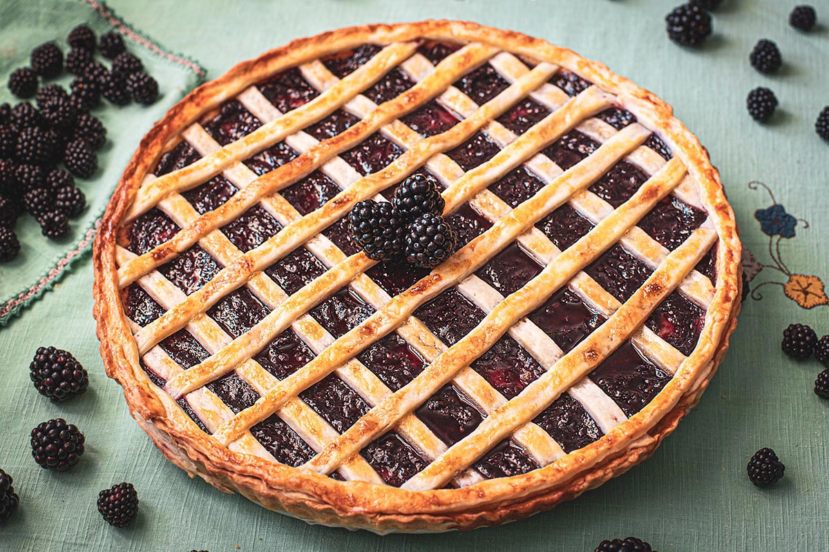 Receta de tarta de queso y moras