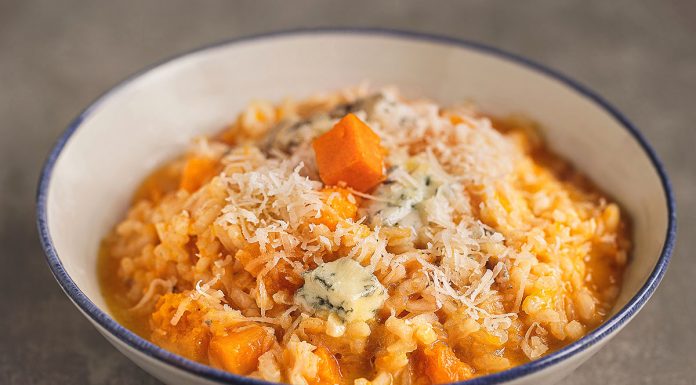 Receta de risotto de calabaza y gorgonzola