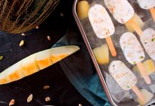Receta de polos caseros de melón y frutos secos